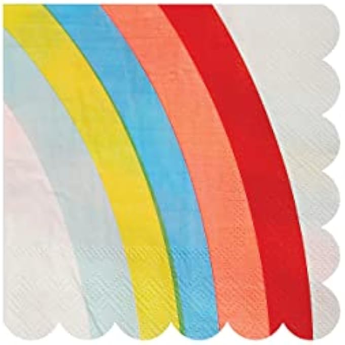RAINBOW PARTY NAPKIN, SMALL - Image 1
